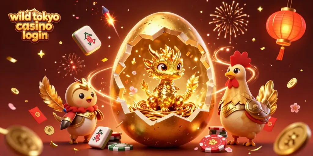 Experience the thrill of wild tokyo casino login with golden dragon and festive gaming elements.